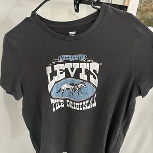 Levi's Black and Blue Authentic Graphic Tee